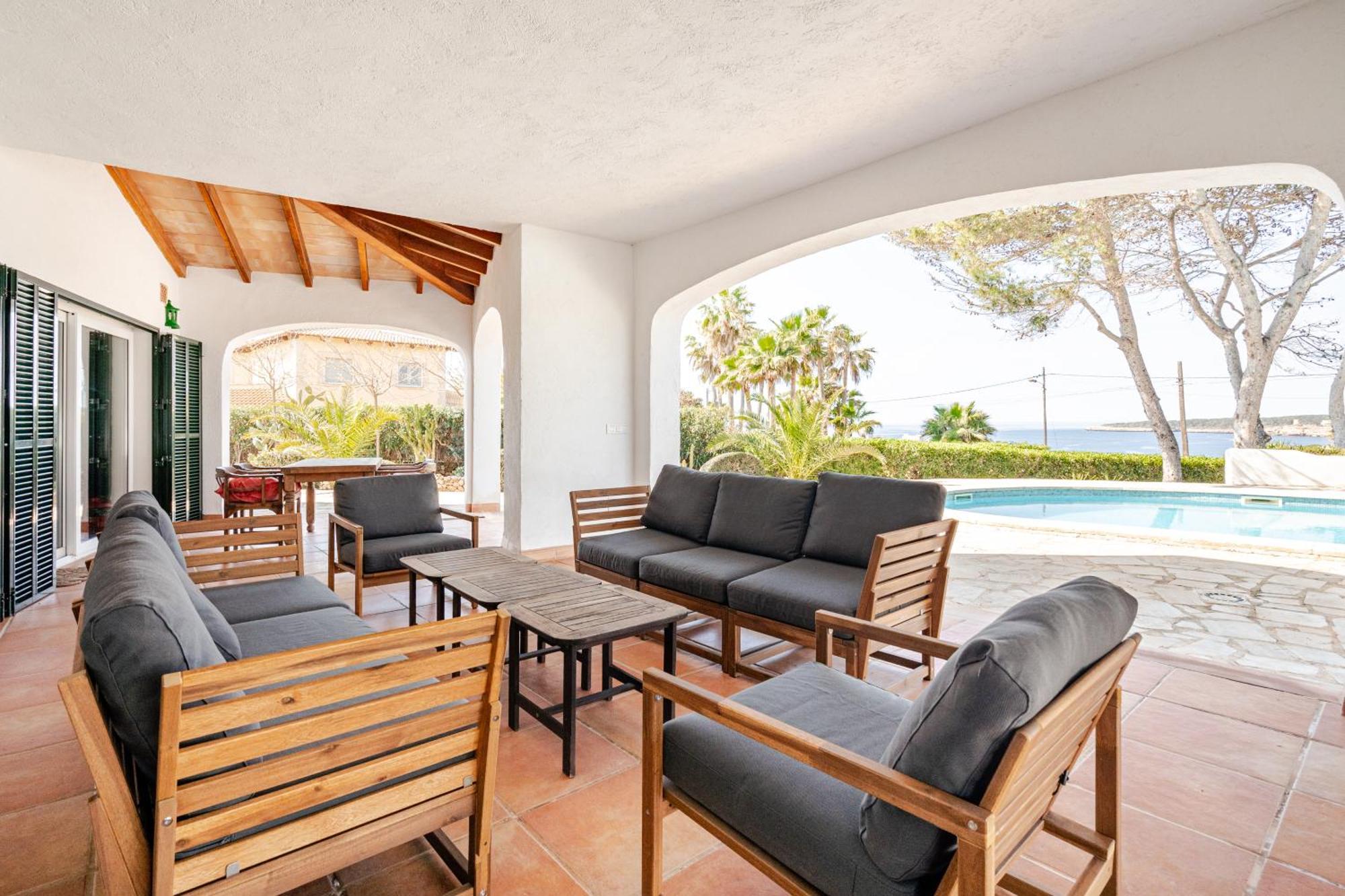 Gigantische Villa Mit Meerblick, Panoramablick & Pool-Oase Cala Pi  Exterior foto