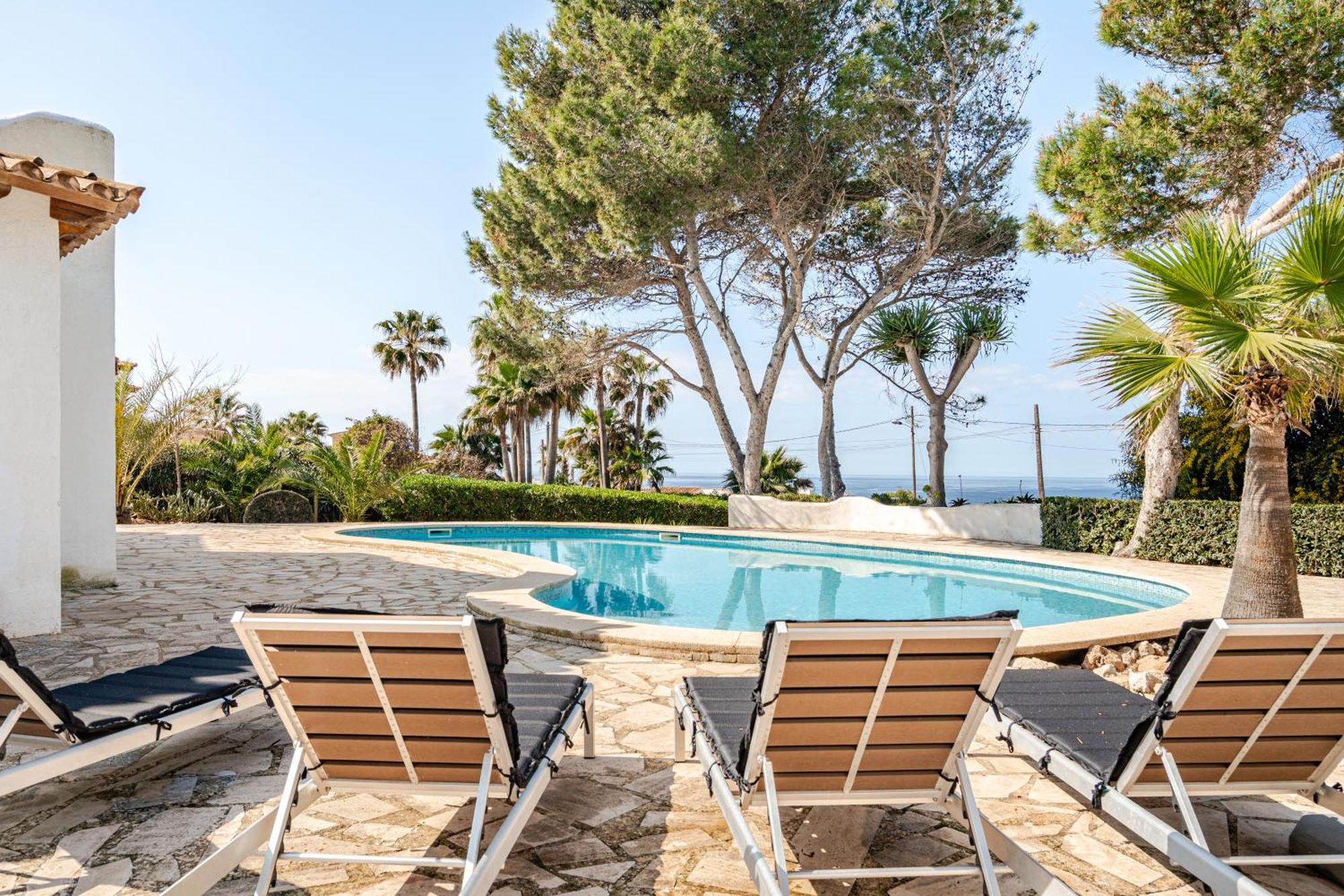 Gigantische Villa Mit Meerblick, Panoramablick & Pool-Oase Cala Pi  Exterior foto